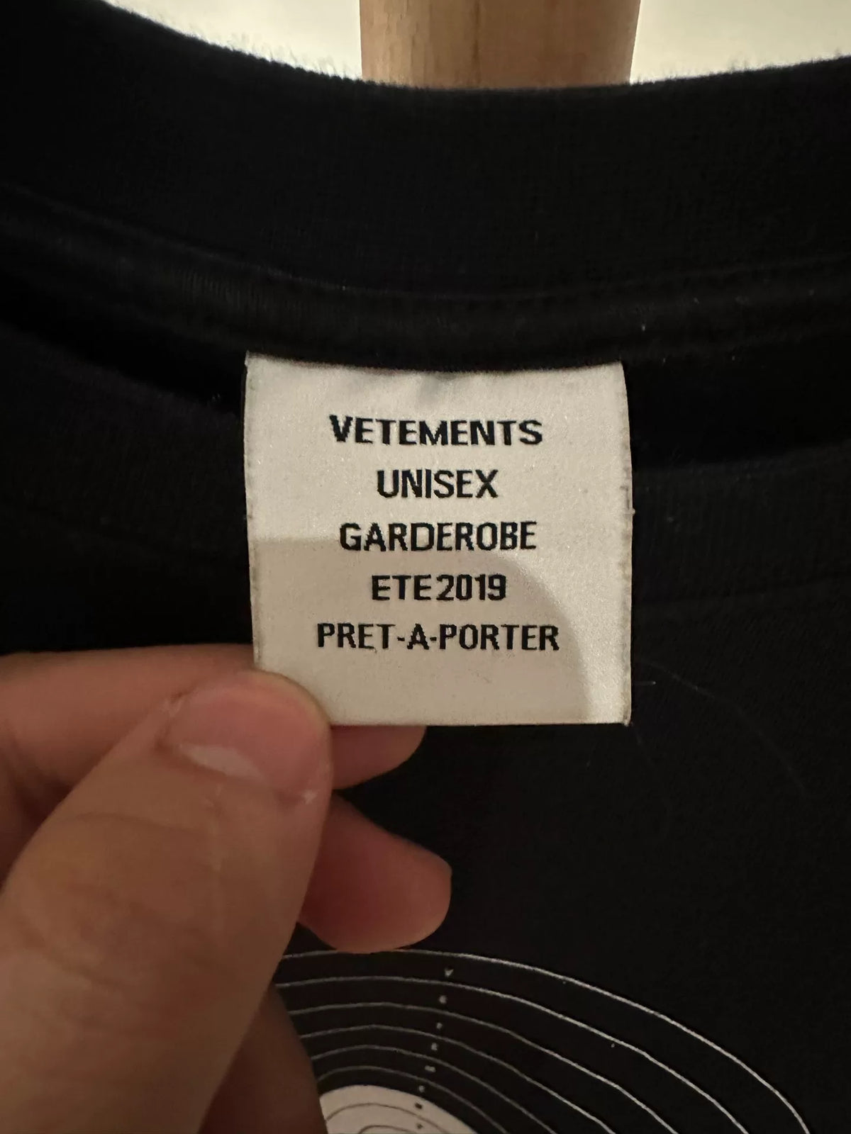 Vetements 19SS Target Bullet Hole Short-Sleeve T-Shirt