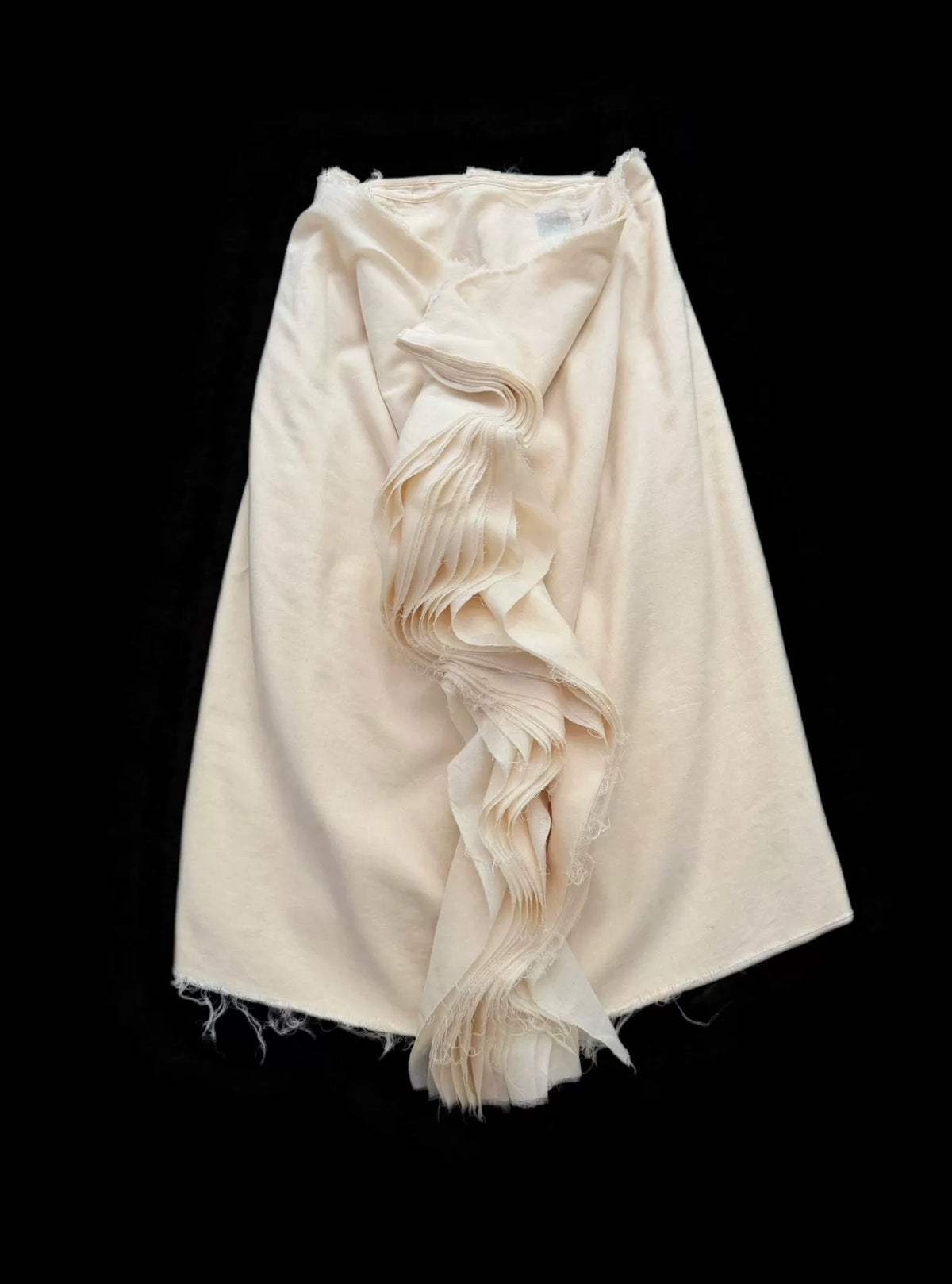 Comme Des Garcons 1998 Midi White Skirt