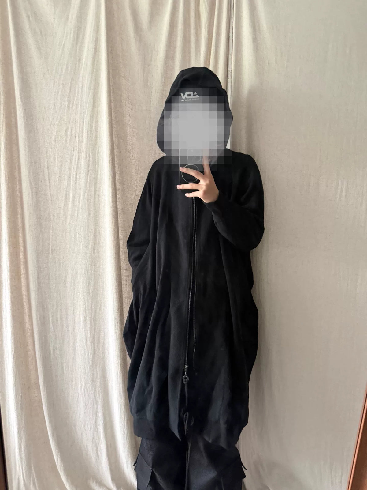 Julius AW20 Dark Vanguard Long Hooded Coat
