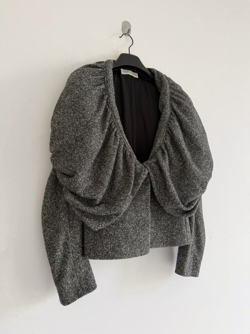 Dries Van Noten top Autumn/Winter 2000 runway piece with a three-dimensional bubble collar jacket