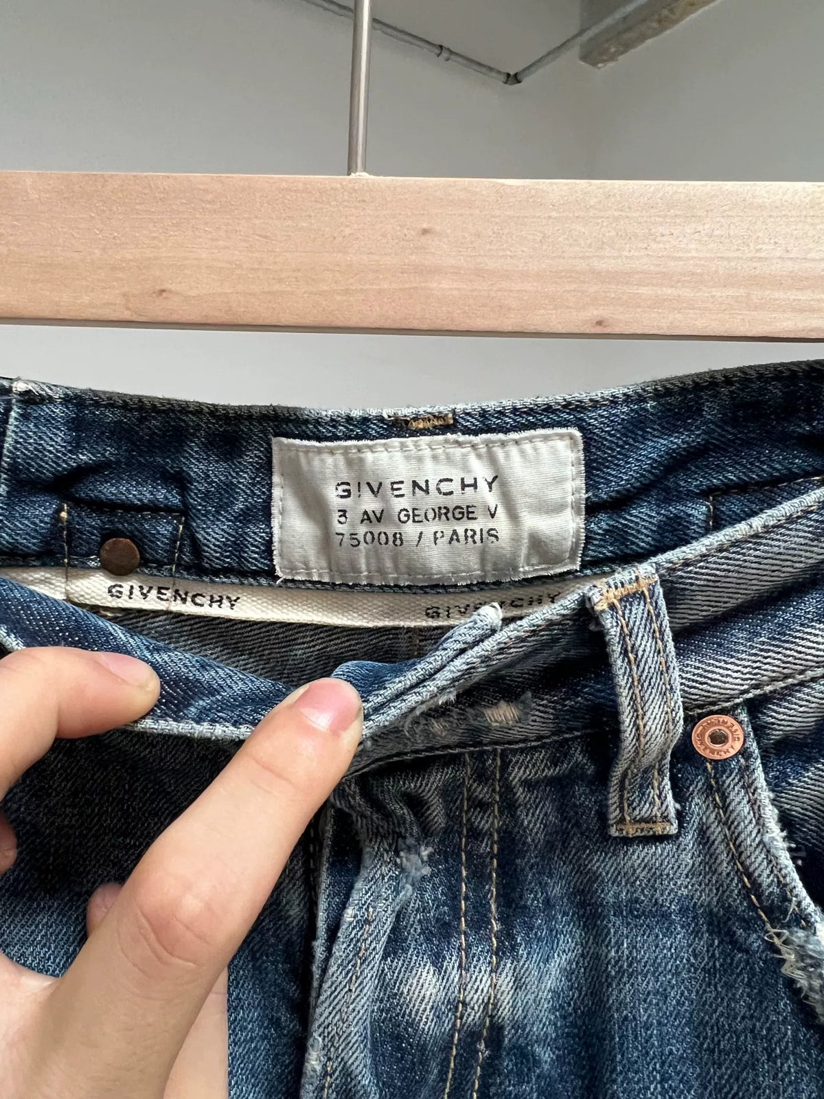 Givenchy Heavy-Duty Distressed Patchwork Cropped Wide-Leg Jeans
