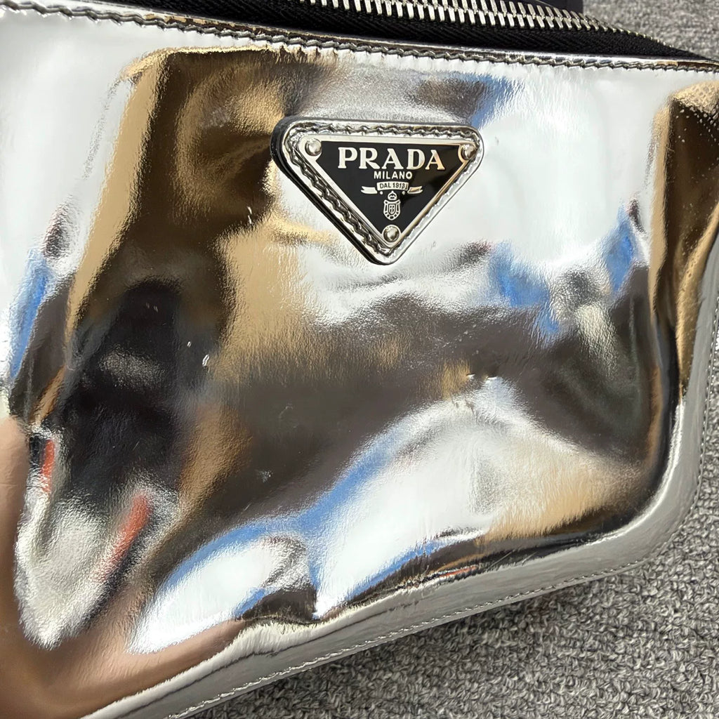 Prada Glossy Postman Shoulder Bag