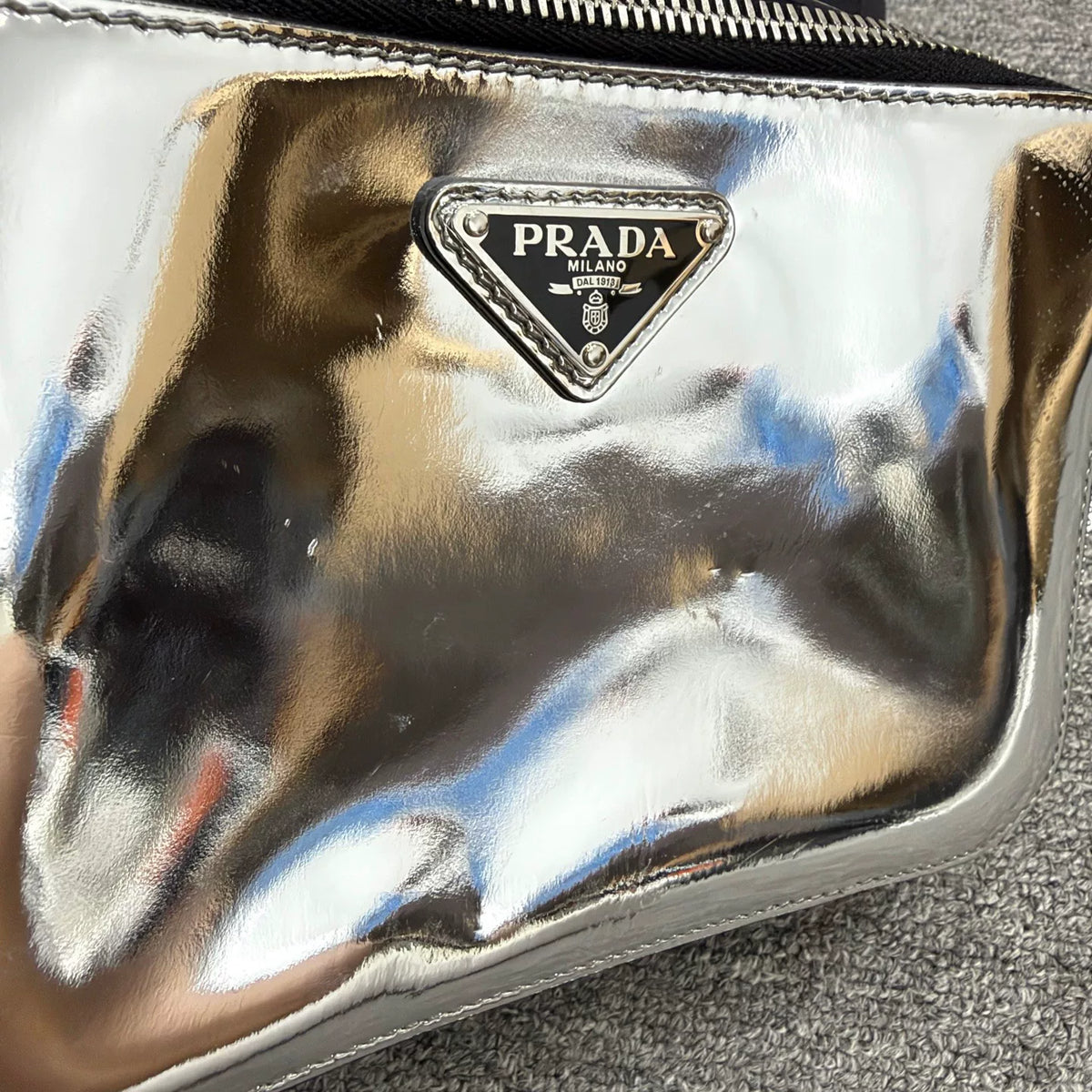 Prada Glossy Postman Shoulder Bag