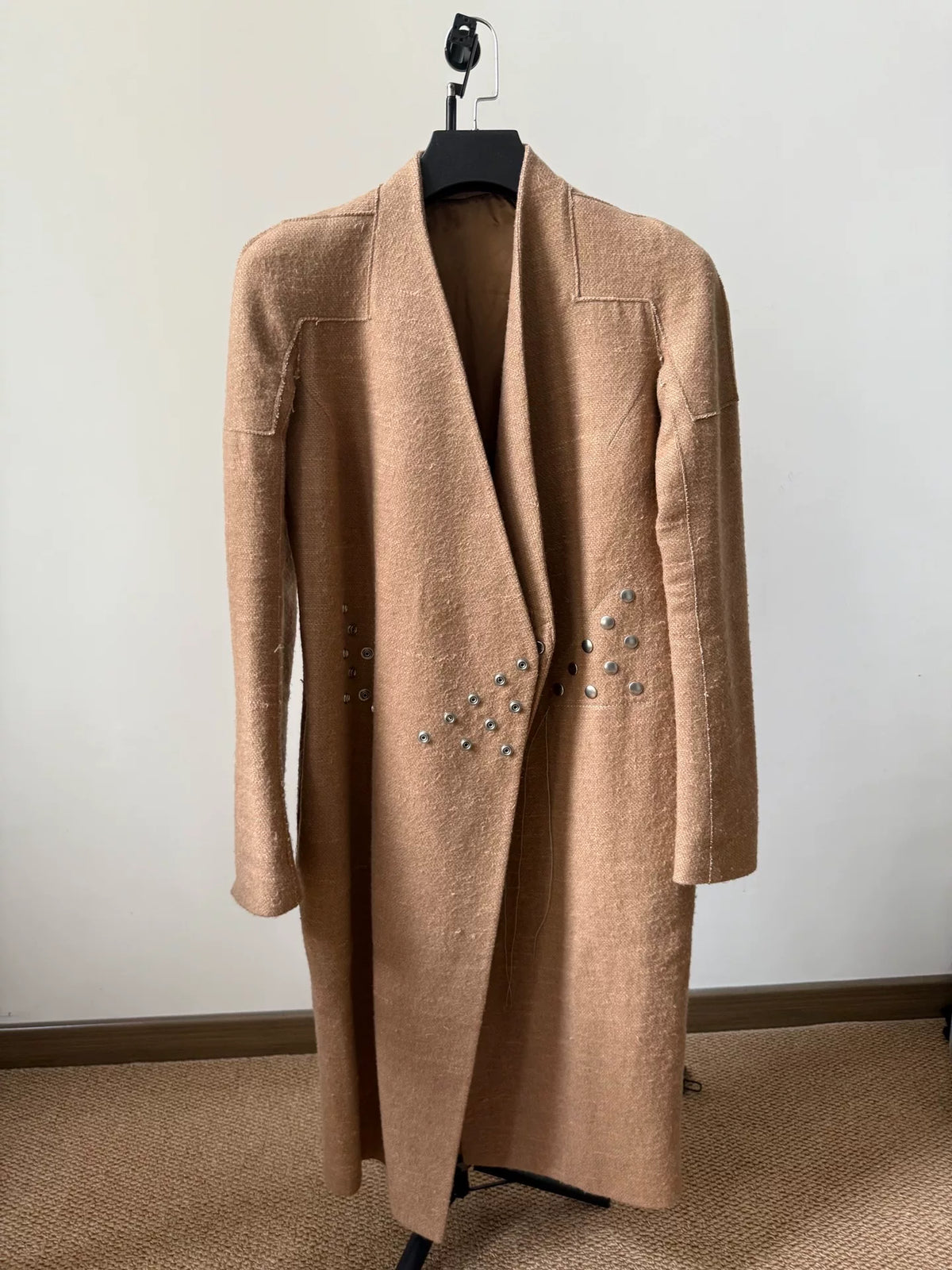 Rick Owens FW18 Camel Hair Linen Sisyphus Jacket
