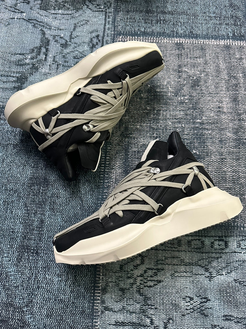 Rick Owens Megalaced Geth Runner Sneakers