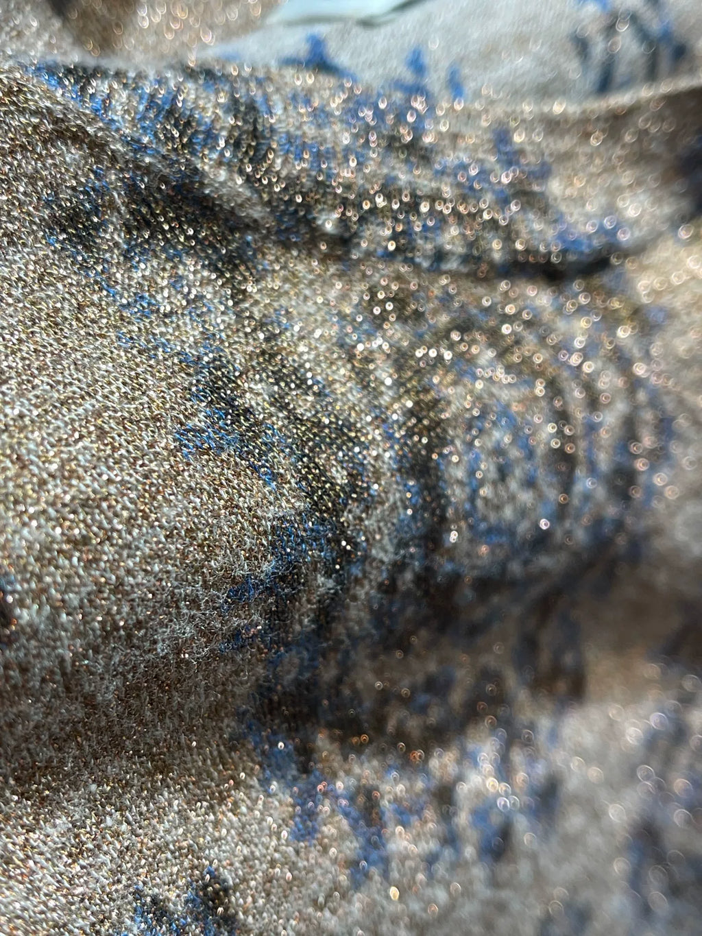 Dries Van Noten Gold Thread Fine Sparkle Knit Cardigan