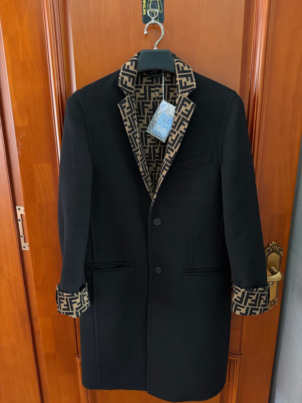 Fendi Black Wool Coat