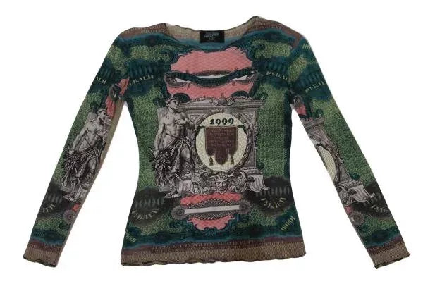 Jean Paul Gaultier Vintage Green Coin Top
