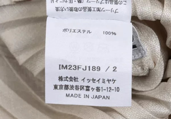 Issey Miyake Vintage Beige Pleated Top