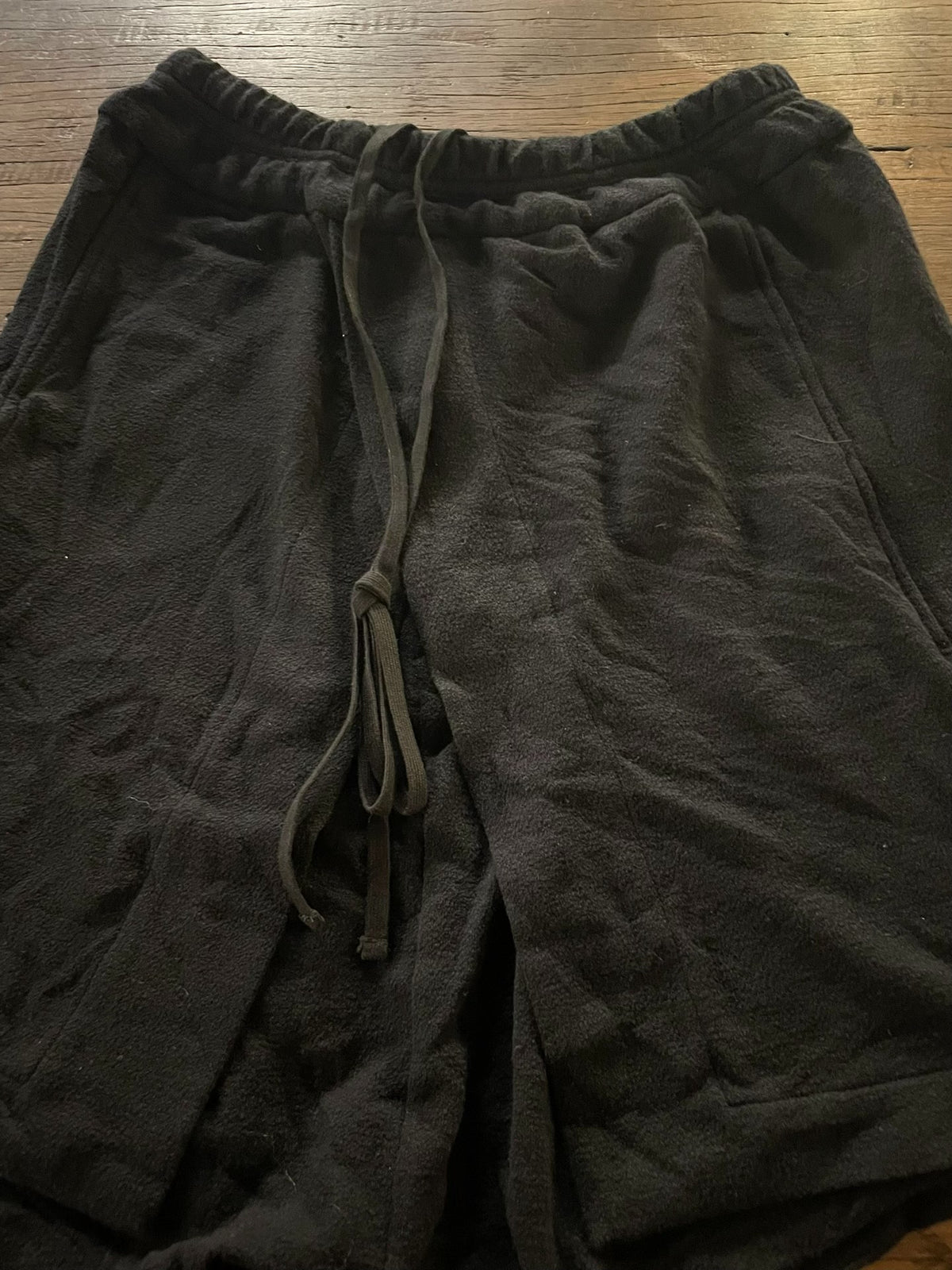 Julius AW17 Black Knives Wrap Cotton Shorts