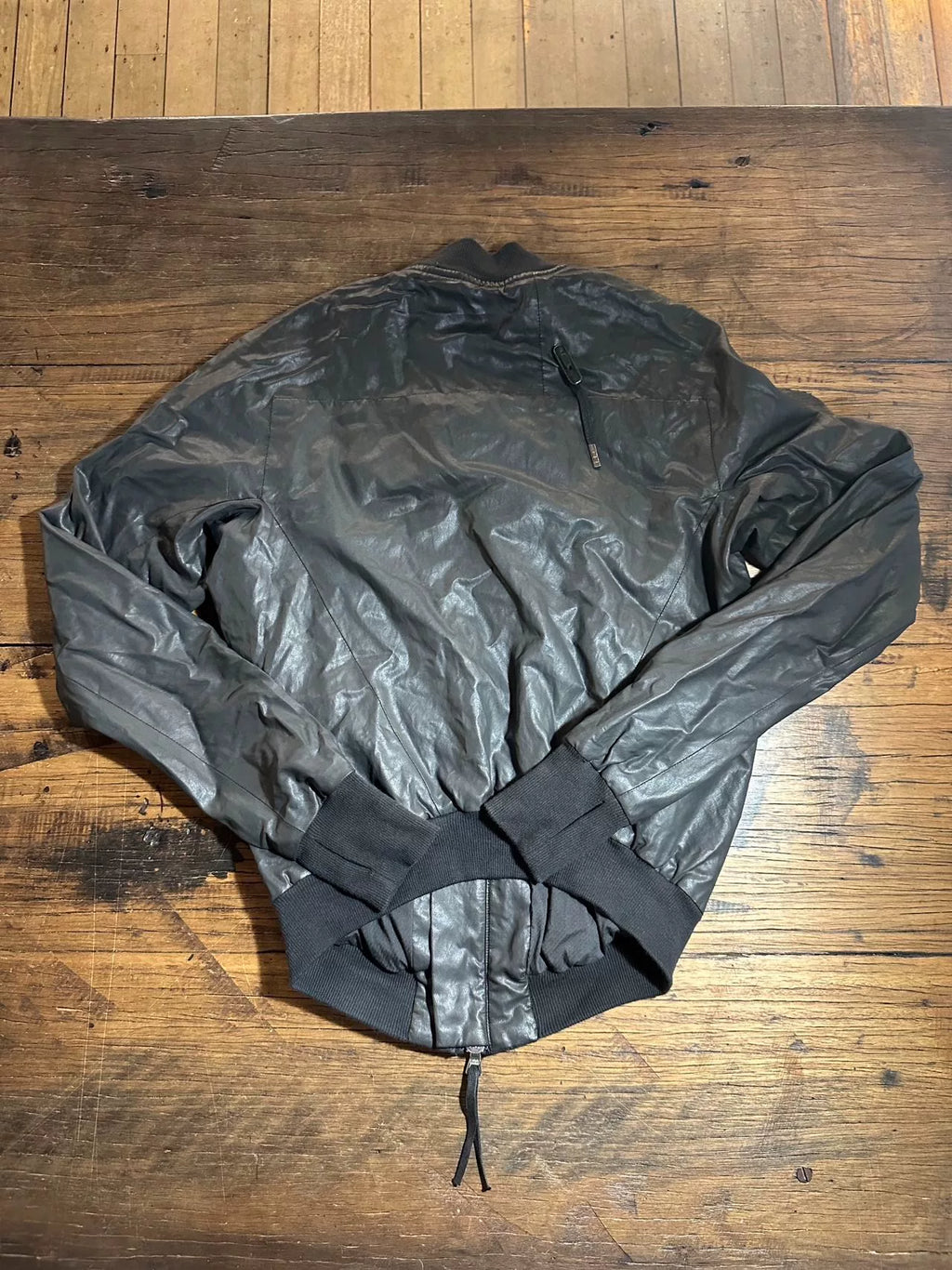 Boris Bidjan Saberi SS18 Black Object Dye Bomber Cotton Nylon Jacket