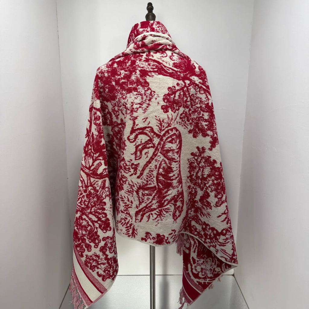 Dior Reversible Zoo Print Terry Cape
