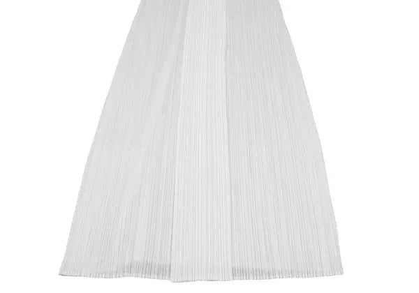 Issey Miyake Vintage White Pleated Dress
