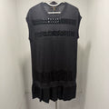 Louis Vuitton Black Gray Sequined Dress