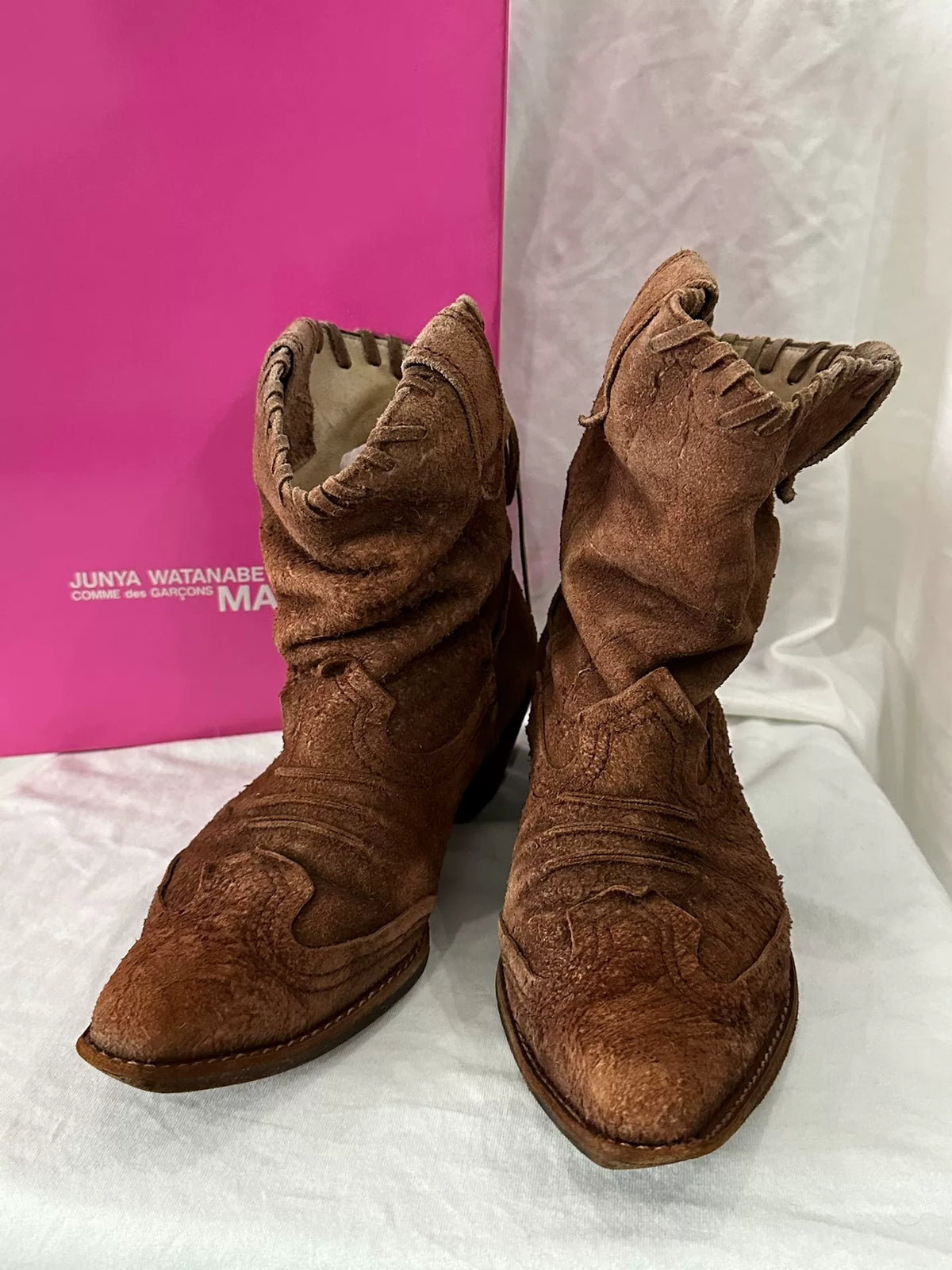 Junya Watanabe Distressed Western Boots