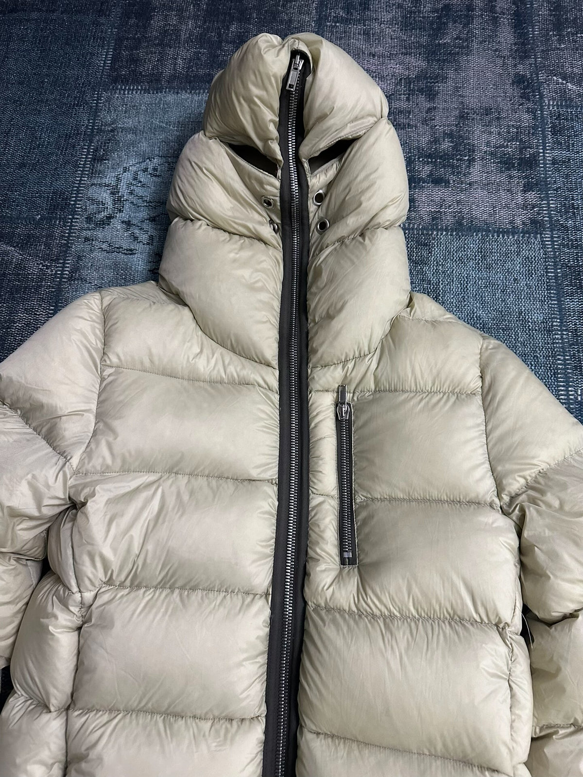 Rick Owens Shark Down Jacket Beige