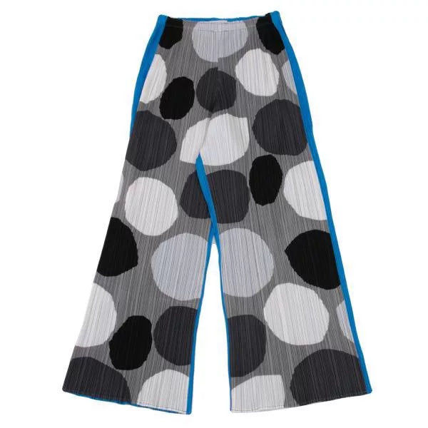 Issey Miyake Vintage Blue Polka Dot Pleated Pants
