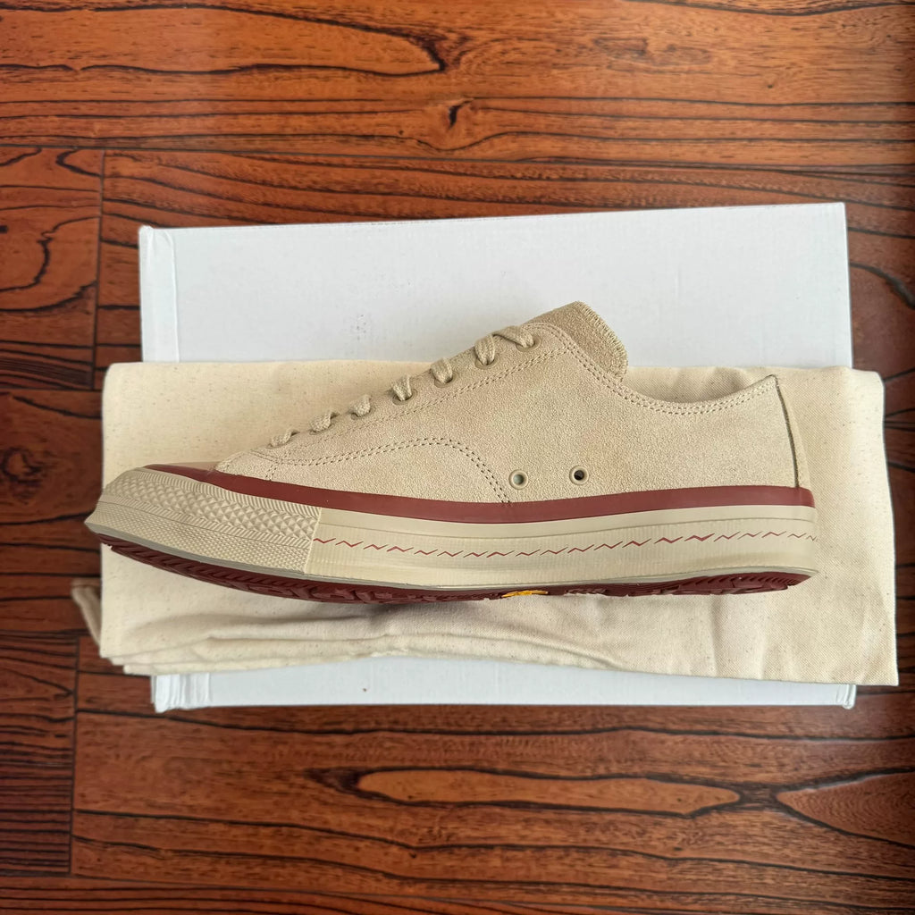 Visvim 25aw SKAGWAY LO SUEDE Thin-sole Suede Canvas Shoes