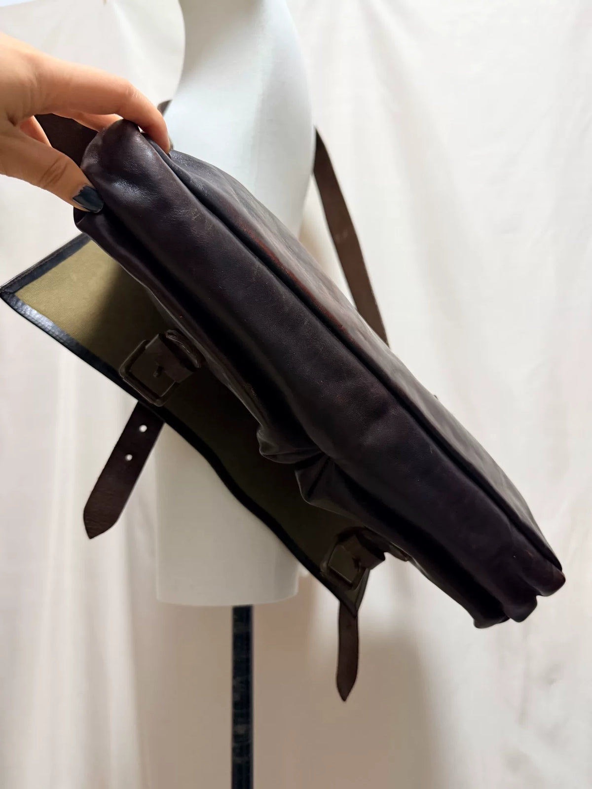 Dries van Noten Crossbody Shoulder Leather Messenger Bag