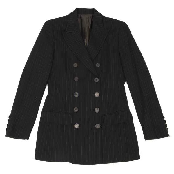 Jean Paul Gaultier Vintage Black Striped Double-Breasted Blazer
