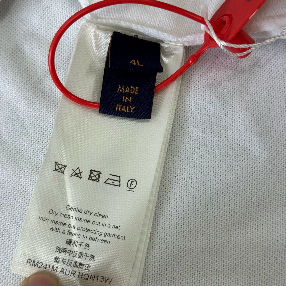 Louis Vuitton LV white jacquard logo knit short-sleeve top