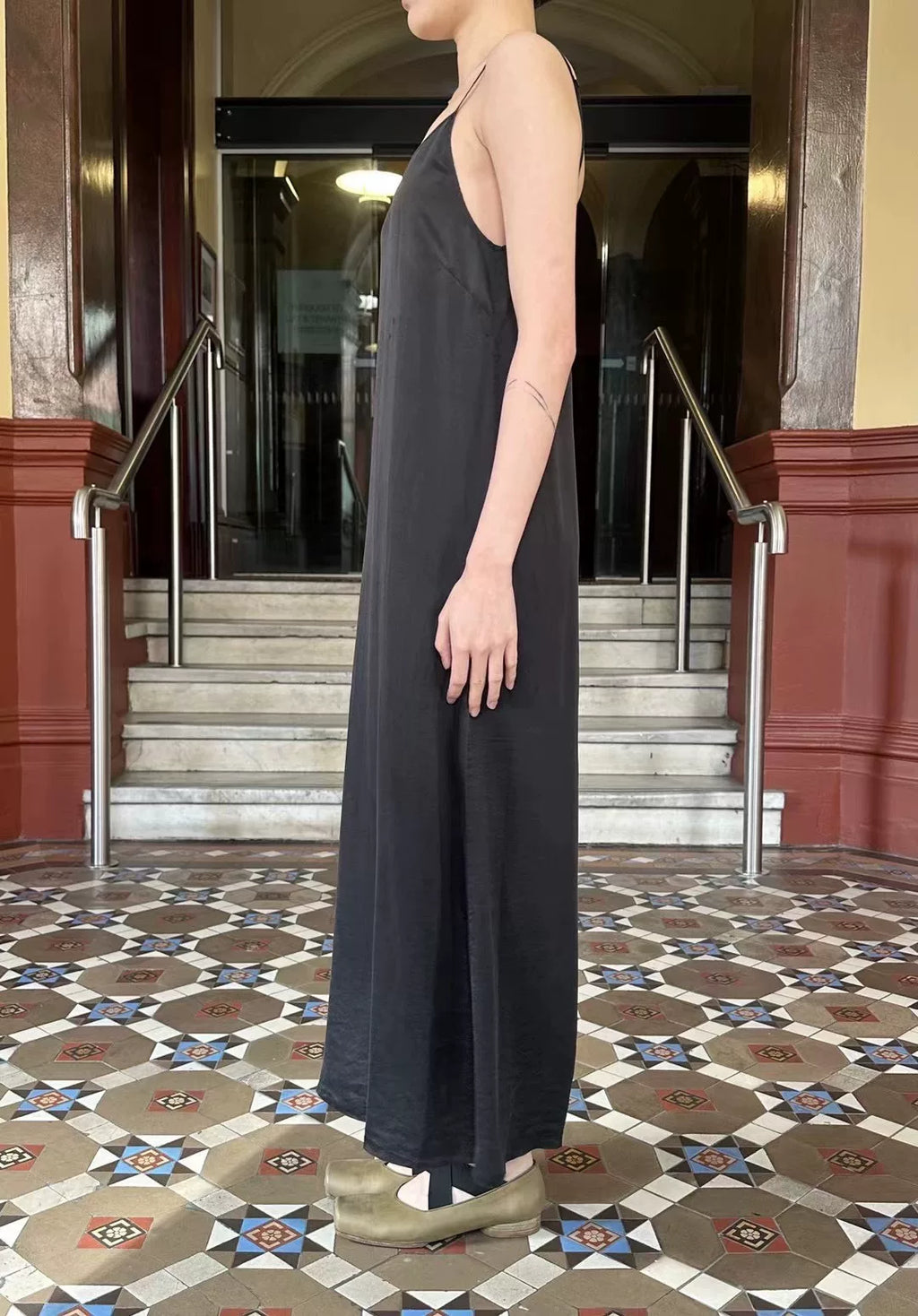 Uma Wang SS23 Black Anaya Silk Dress