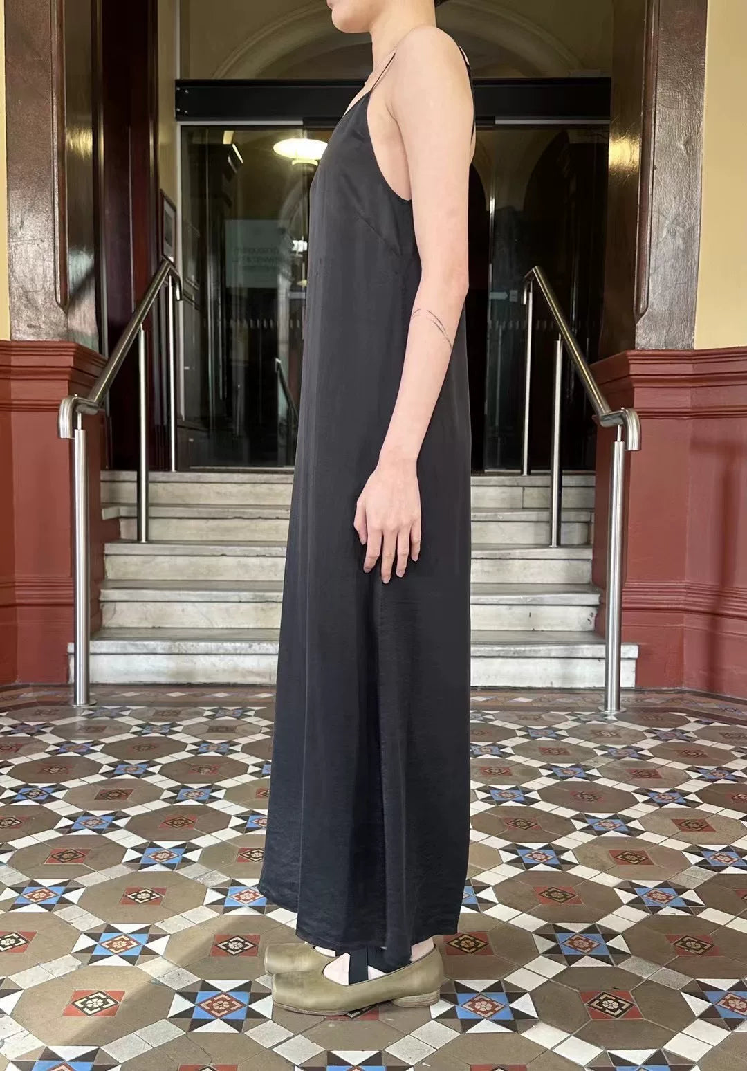 Uma Wang SS23 Black Anaya Silk Dress