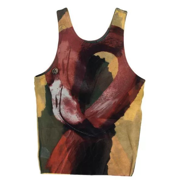 Jean Paul Gaultier Vintage Flamingo Mesh Top