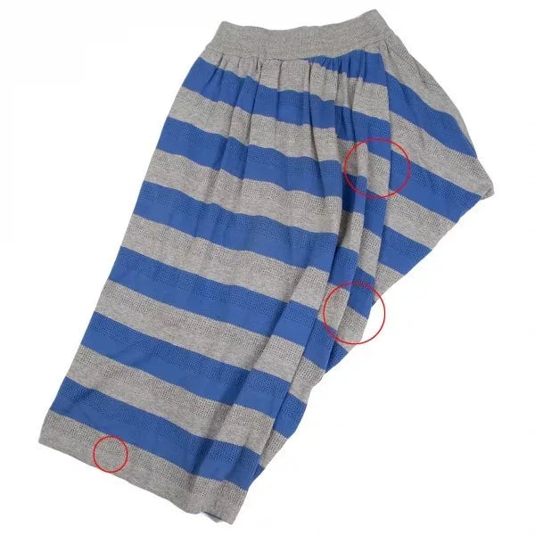 Issey Miyake Vintage Grey Striped Knit Skirt