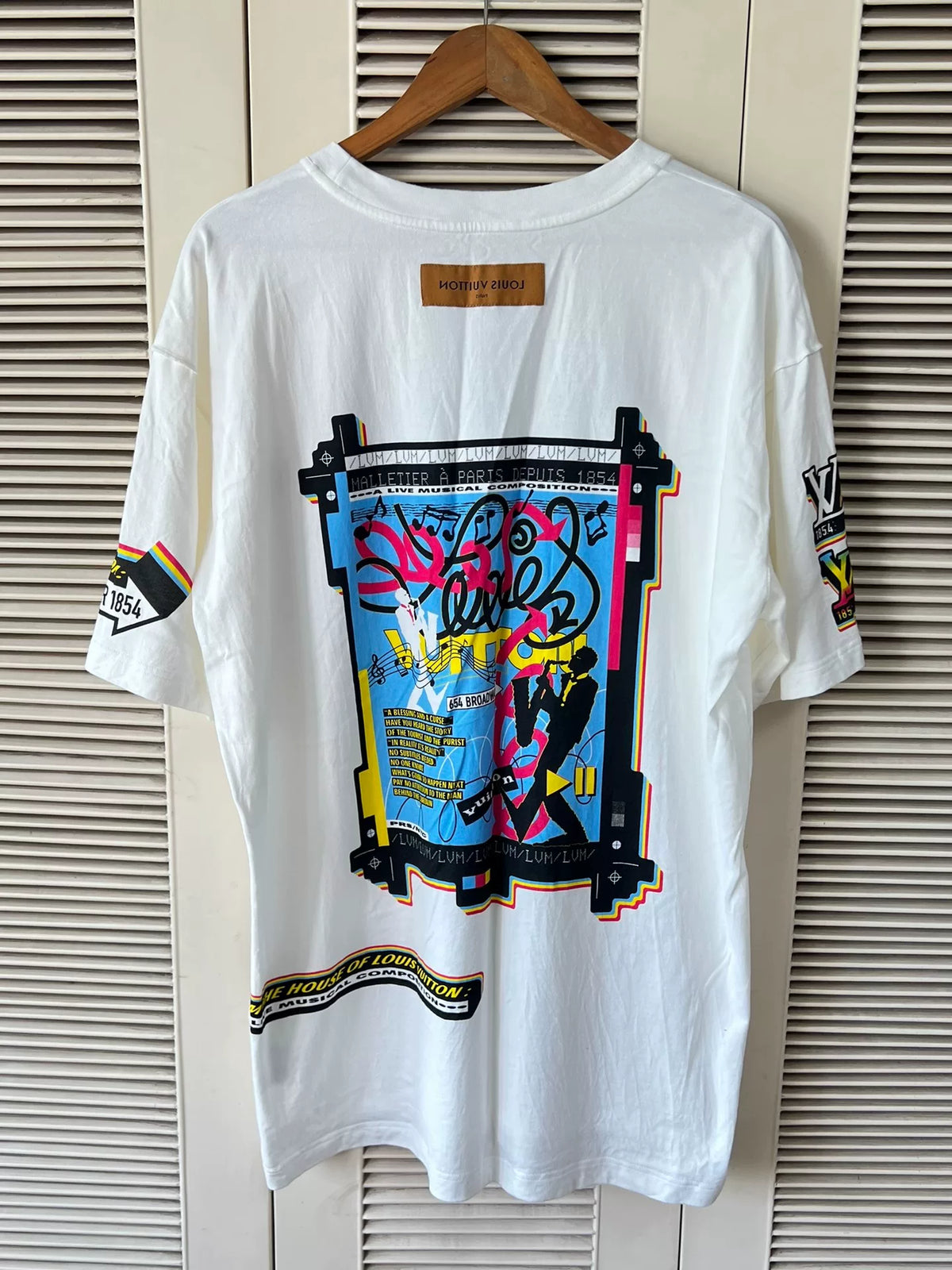 Louis Vuitton Jazz Band Print Short-Sleeve T-Shirt