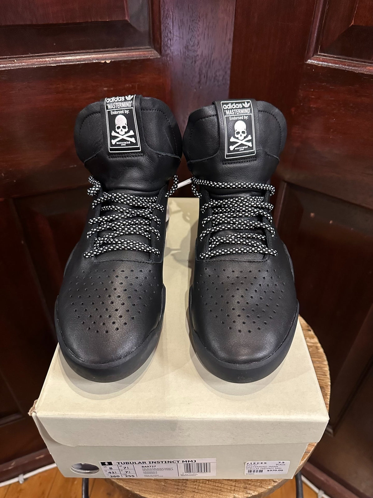 Mastermind World × ADIDAS Black Tubular Instinct Sneakers