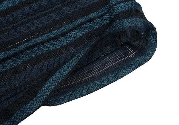 Issey Miyake Vintage Green Striped Knit Sweater