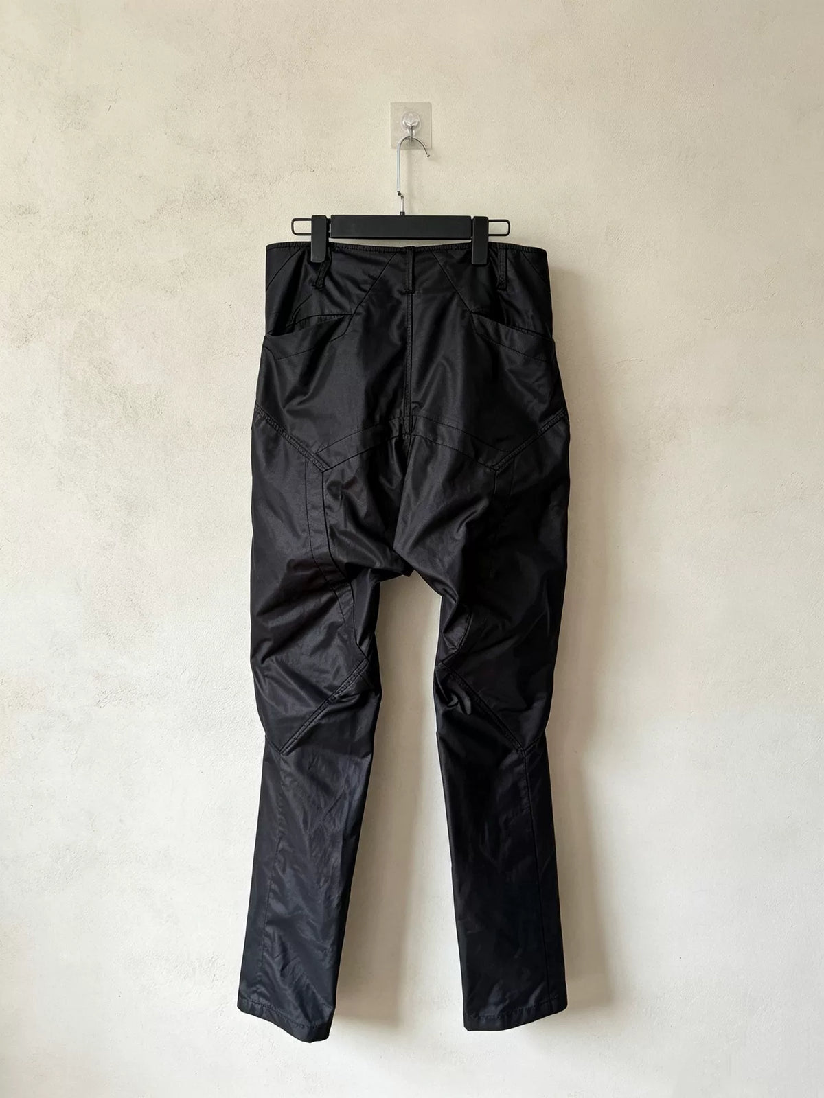 Julius FW22 Dark Vanguard Multi-Zip Coated Polyester Cotton Pants