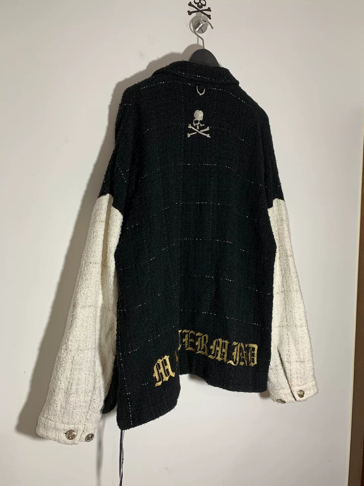 mastermind Japan Gold Thread Embroidery Cotton Linen Silk Blend Jacket