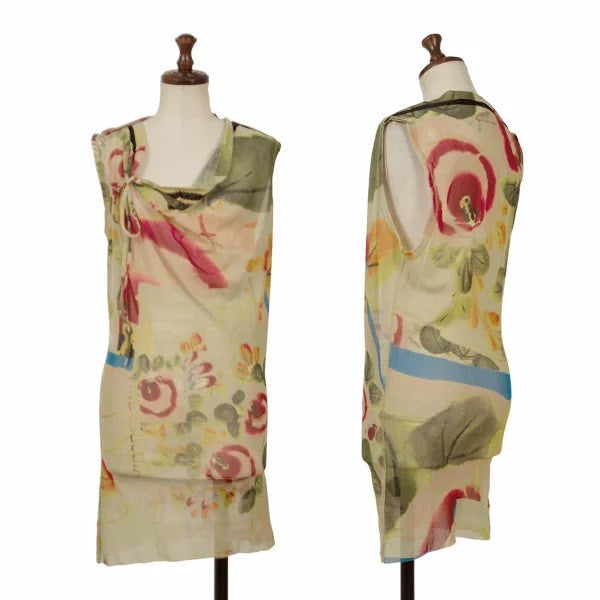 Jean Paul Gaultier Watercolor Floral Sleeveless Top