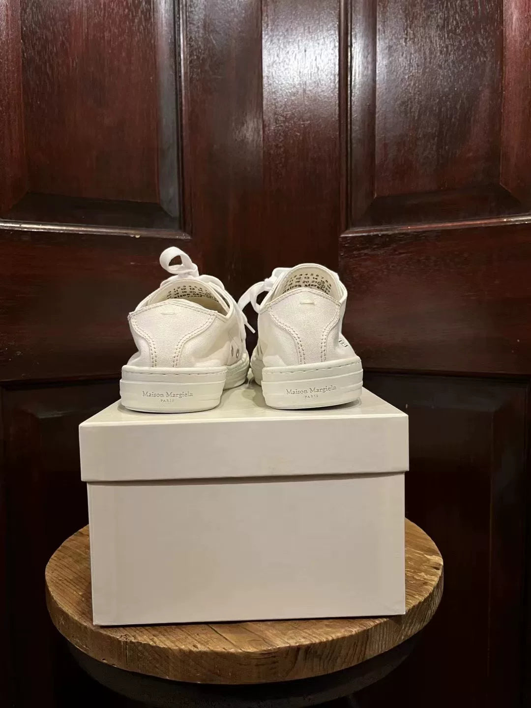 Maison Margiela White Stereotype Low-Top Canvas Sneakers