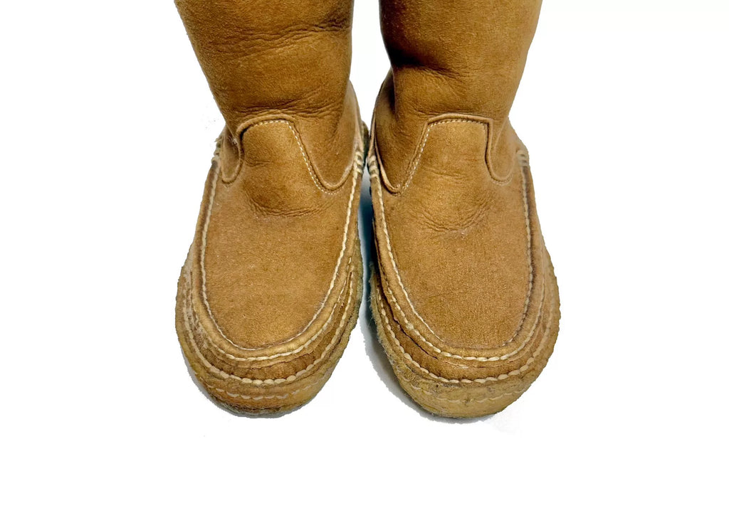 Visvim 09AW Gridwood Moc Toe-Folk Wmv Suede Yellow