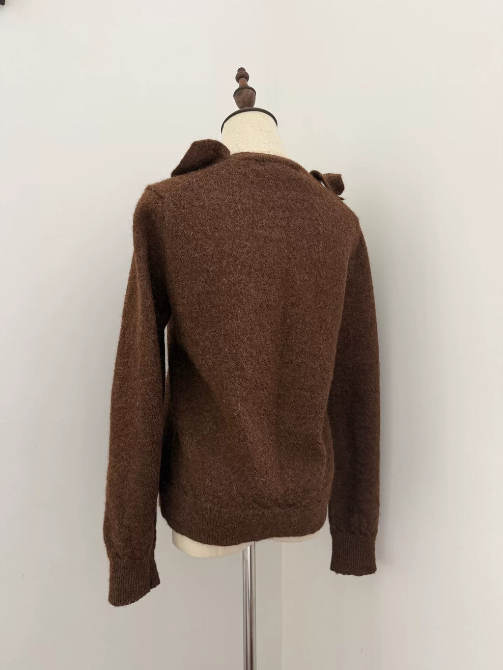 Comme Des Garcons Ruffle Collar Knit Cardigan - Devines