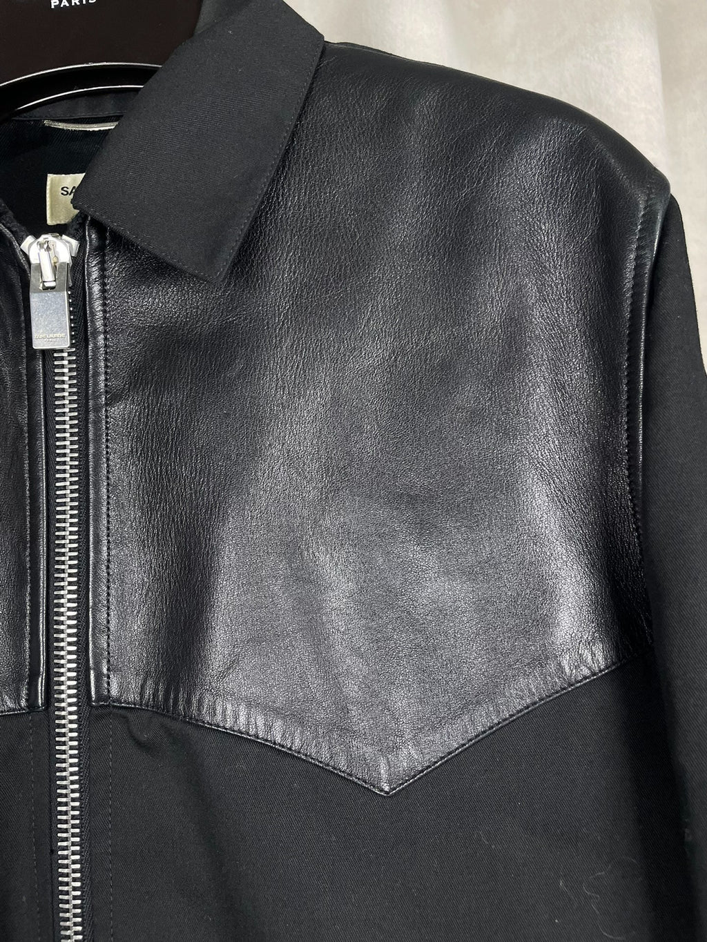 Saint Laurent SS13 Lambskin Leather Zip Pocket Jacket