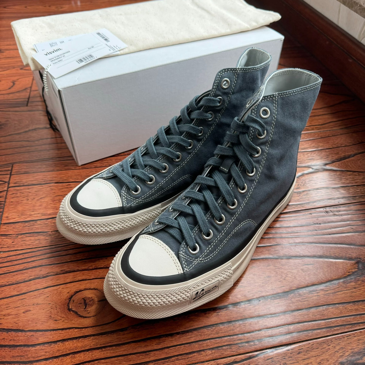 Visvim 26SS SKAGWAY HI Thin-Sole High-Top Canvas Shoes