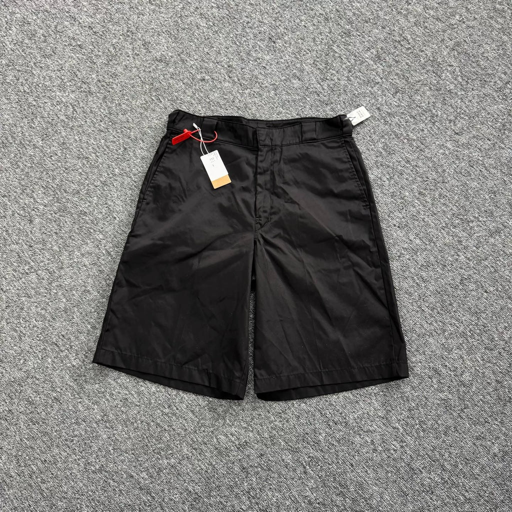 Prada Black Triangle Logo Nylon Shorts