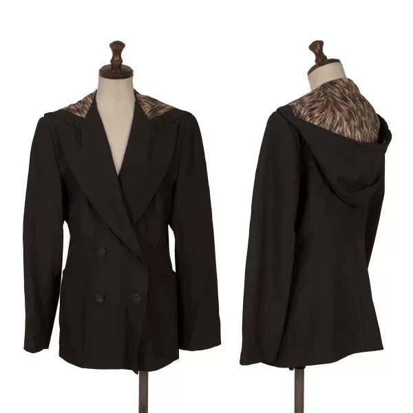 Jean Paul Gaultier Vintage Black Hooded Blazer
