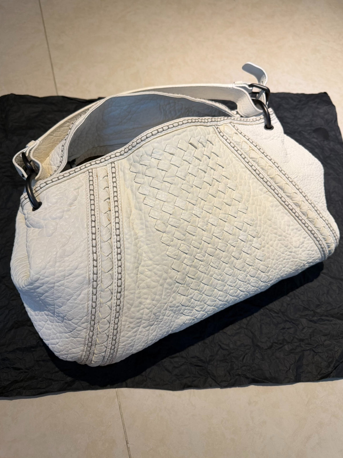 Bottega Veneta Parachute White Tote Bag
