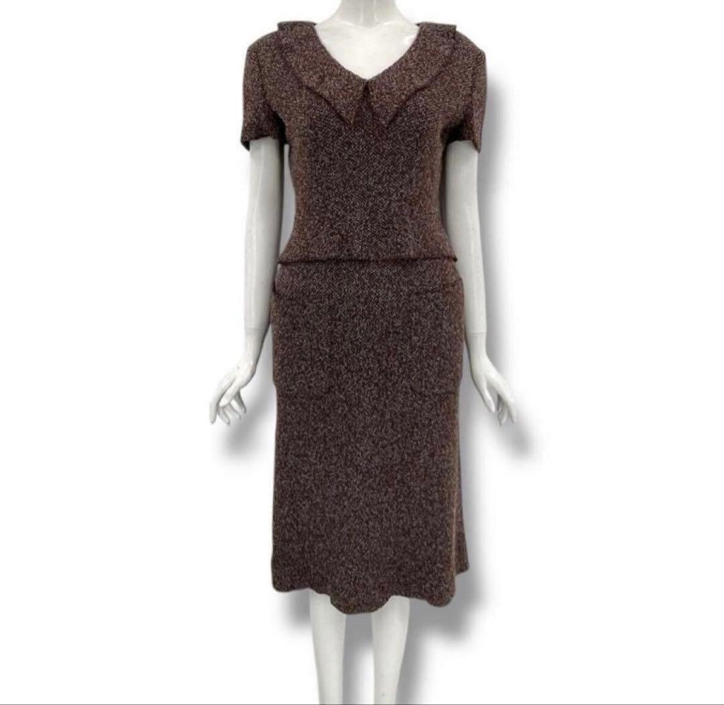 Chanel AW97 Tweed Knit Suit