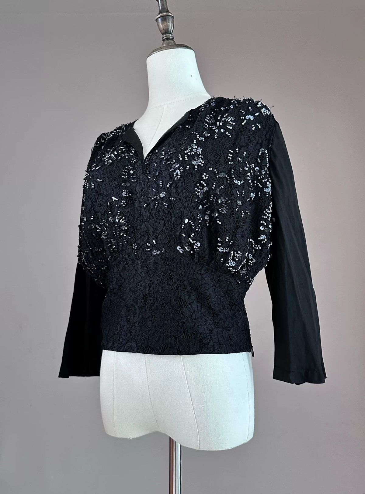 Junya Watanabe 2003 Lace Beaded Top