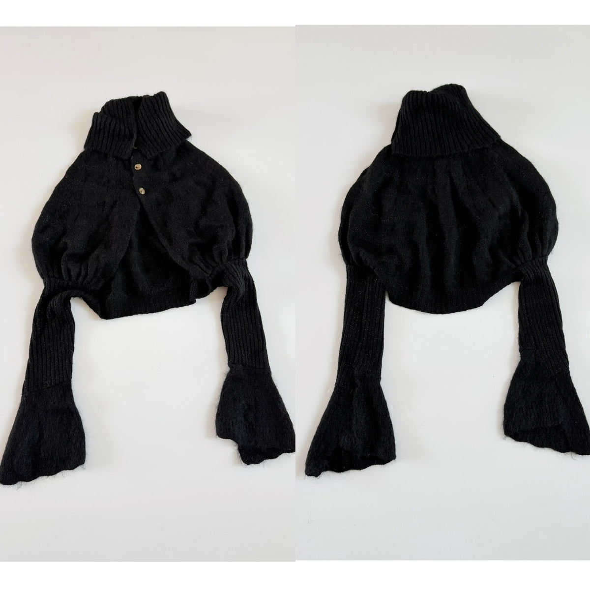 Comme Des Garcons 2008 Runway Top Mohair Cape