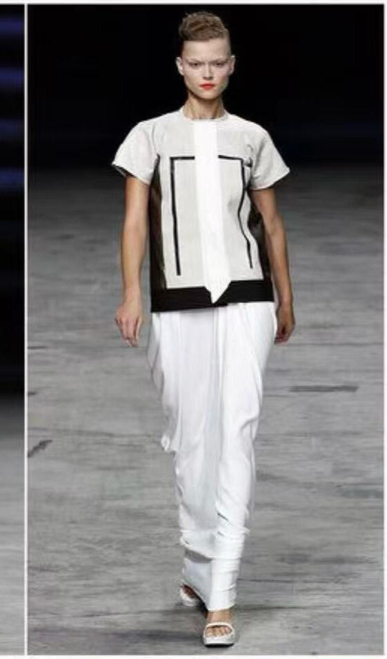 Rick Owens 12SS Leather Button T-Shirt Jacket