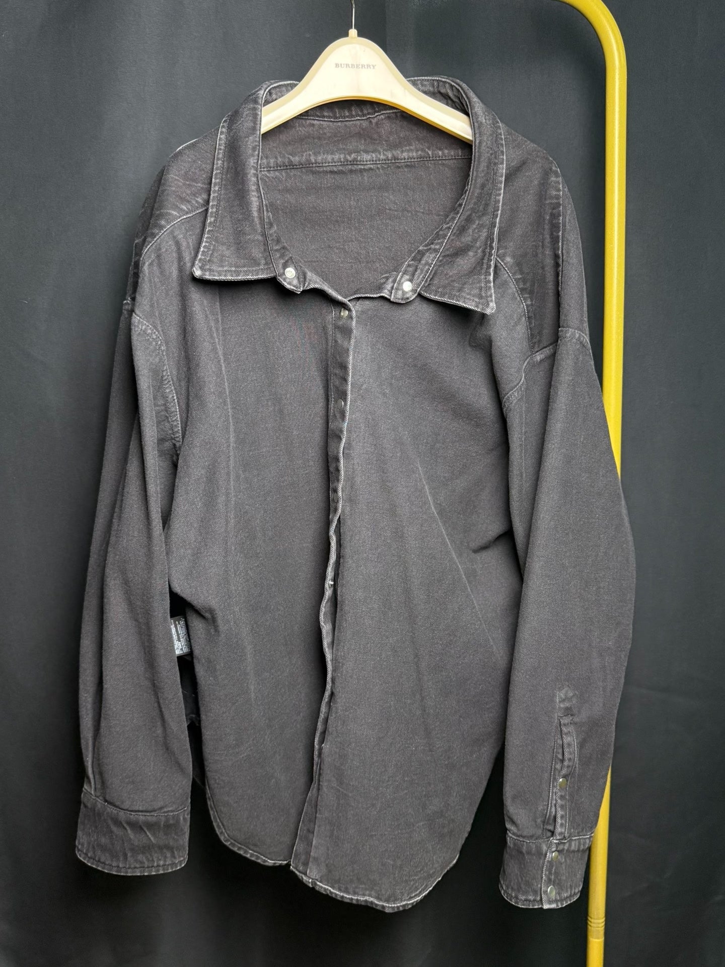 Balenciaga Black Denim Shirt
