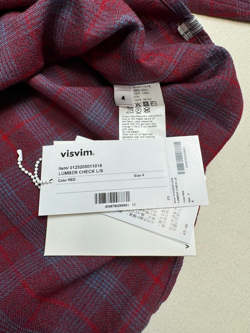 VISVIM 25aw LUMBER CHECK L/S Shirt
