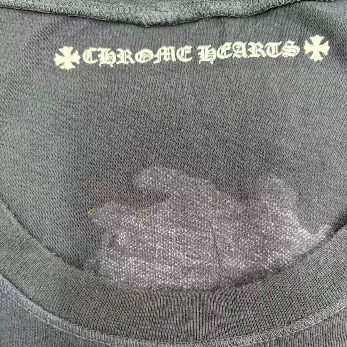 Chrome Hearts Matty Boy Horseshoe Sanskrit Graffiti Figure Long Sleeve Top